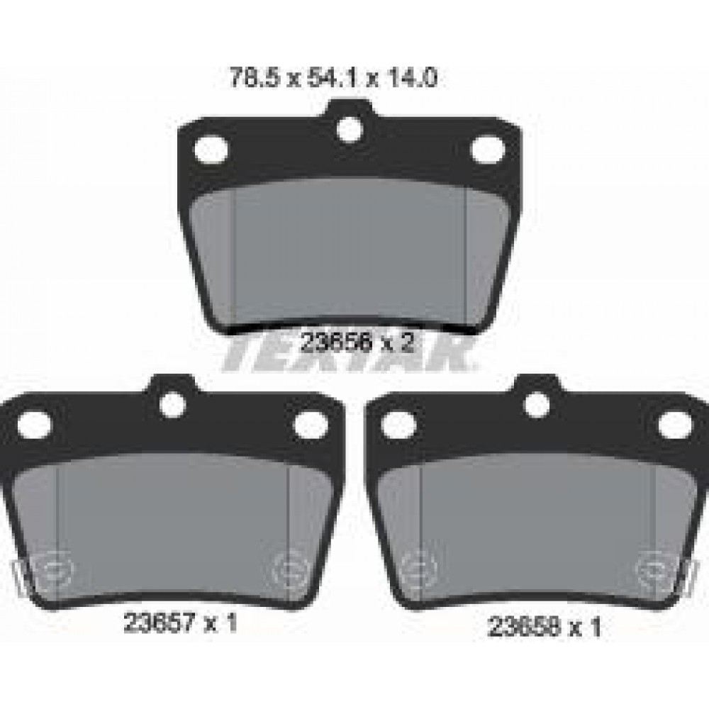 Колодки гальмівні (задні) Toyota Rav4 II 00-05 (Akebono)