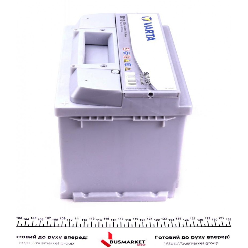 Акумуляторна батарея 63Ah/610A (242x175x190/+R/B13) Silver Dynamic D15