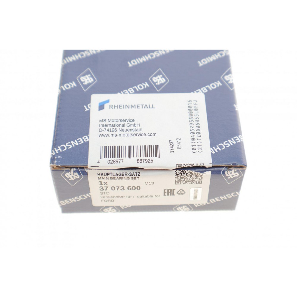 Вкладиші корінні Ford Transit/Mondeo III/Focus 1.8/2.0 98-15 (STD) (к-кт)