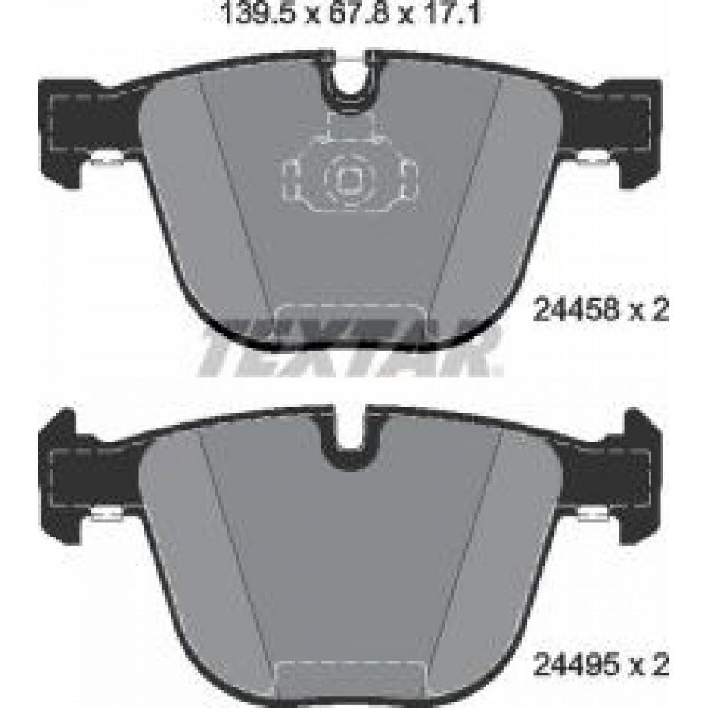 Колодки гальмівні (задні) BMW X5 (E70/F15)/ X6 (E71/F16) 06- (Ate-Teves) Q+