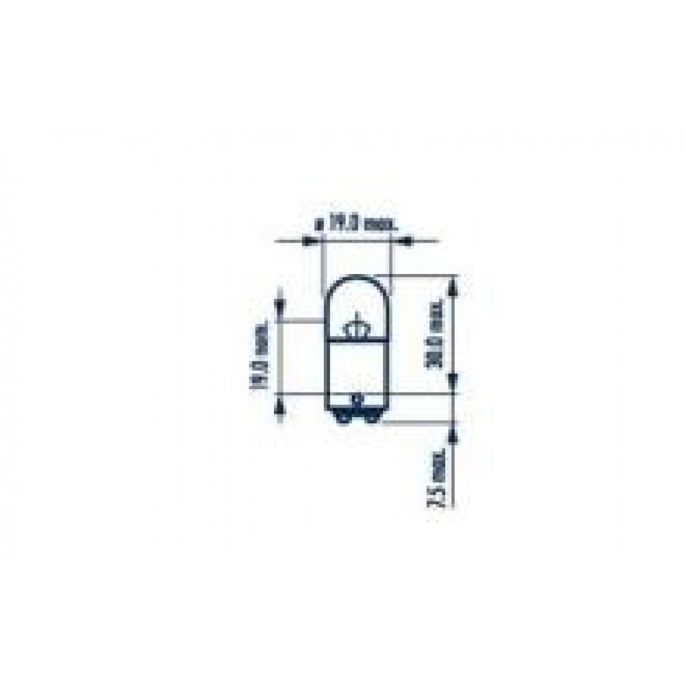 Автолампа R5W 12V 5W BA15d Standard