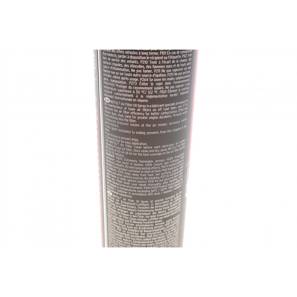 Засіб для догляду за поролоновими фільтрами мотоциклів Motul A2 Air Filter Oil Spray (400 мл) 10298