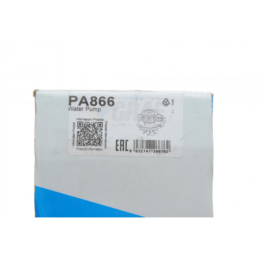 Помпа води Fiat Doblo/Panda/Punto/Bravo/Stilo 1.2/1.4 01- (23z) (B/B) (8 лоп.) (метал.імпеллер)