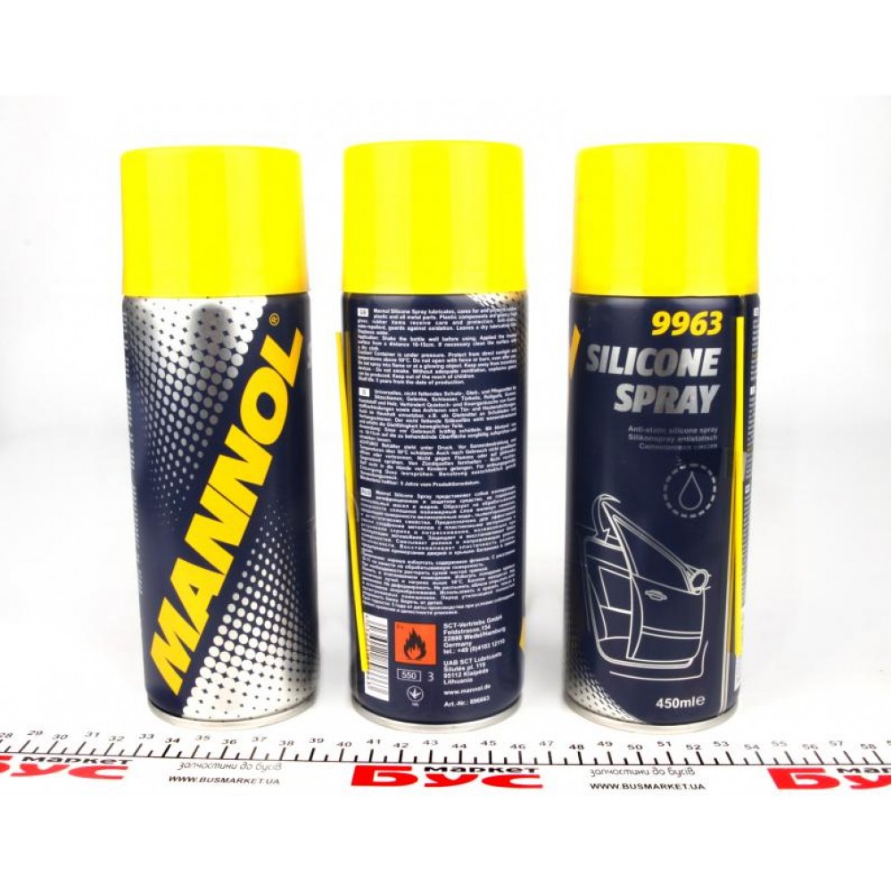 Змазка силіконова Silicone Spray (450ml) заміна на 9963 MANNOL