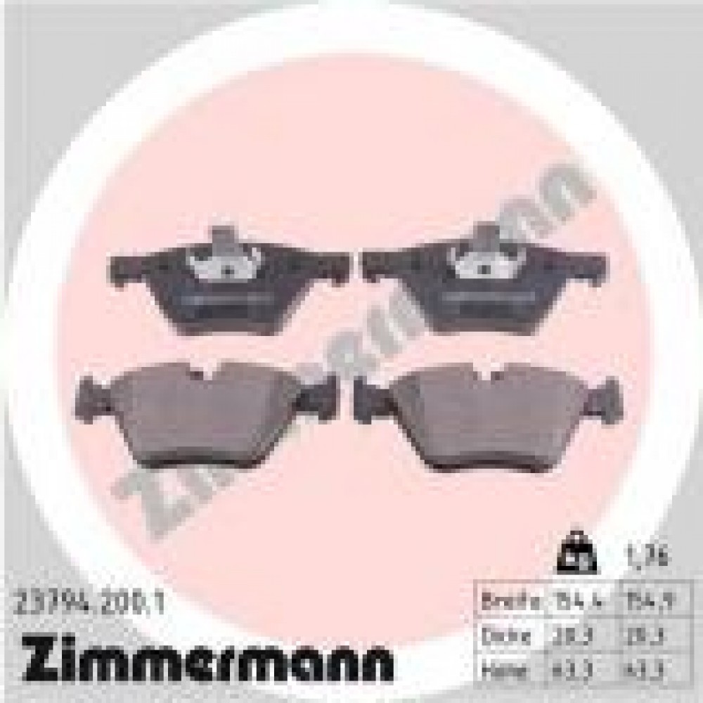 Колодки гальмівні (передні) BMW 3 (E90-93) 04-13/ X1 (E84) 09-15 (Ate-Teves)