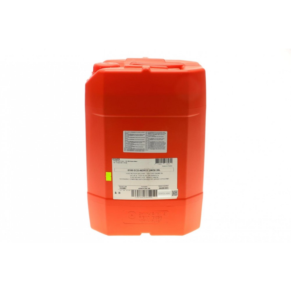 Олива 5W30 ECO-nergy 8100 (20L) (WSS M2C 913D/RN0700/STJLR.03.5003) (103987)