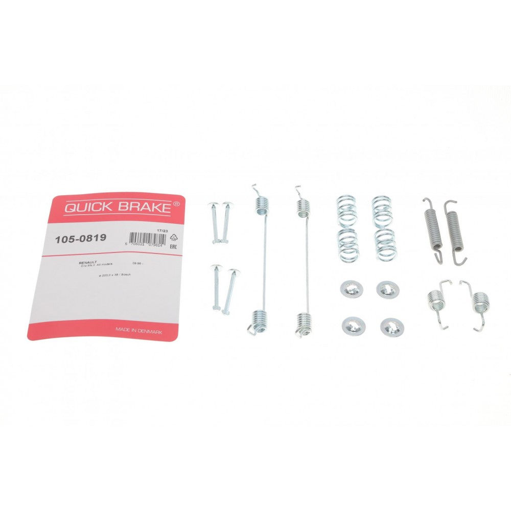 Комплект пружинок колодок ручника Renault Logan/Clio 1.2-1.9dTi 98- (Bosch)