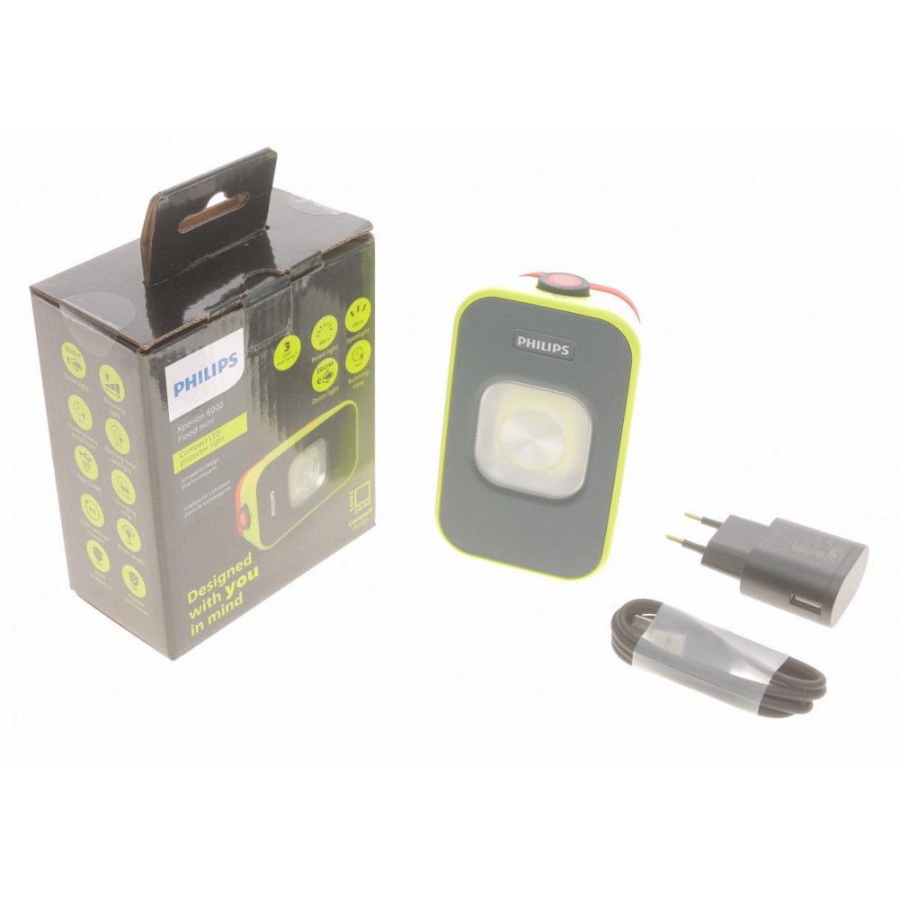 Ліхтарик-прожектор Xperion 6000 Flood Mini (6000K/режими 500lm/100lm/250lm/гачок 180°/магніт)