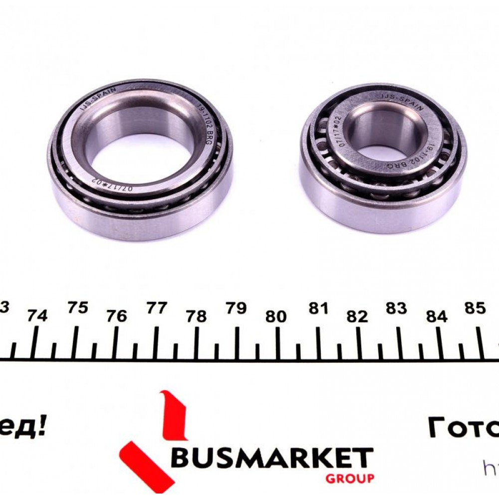 Підшипник маточини (задньої) VW Caddy II 95-04 (29x50.3x14.7/19.05x42.2x15.5) (к-кт)