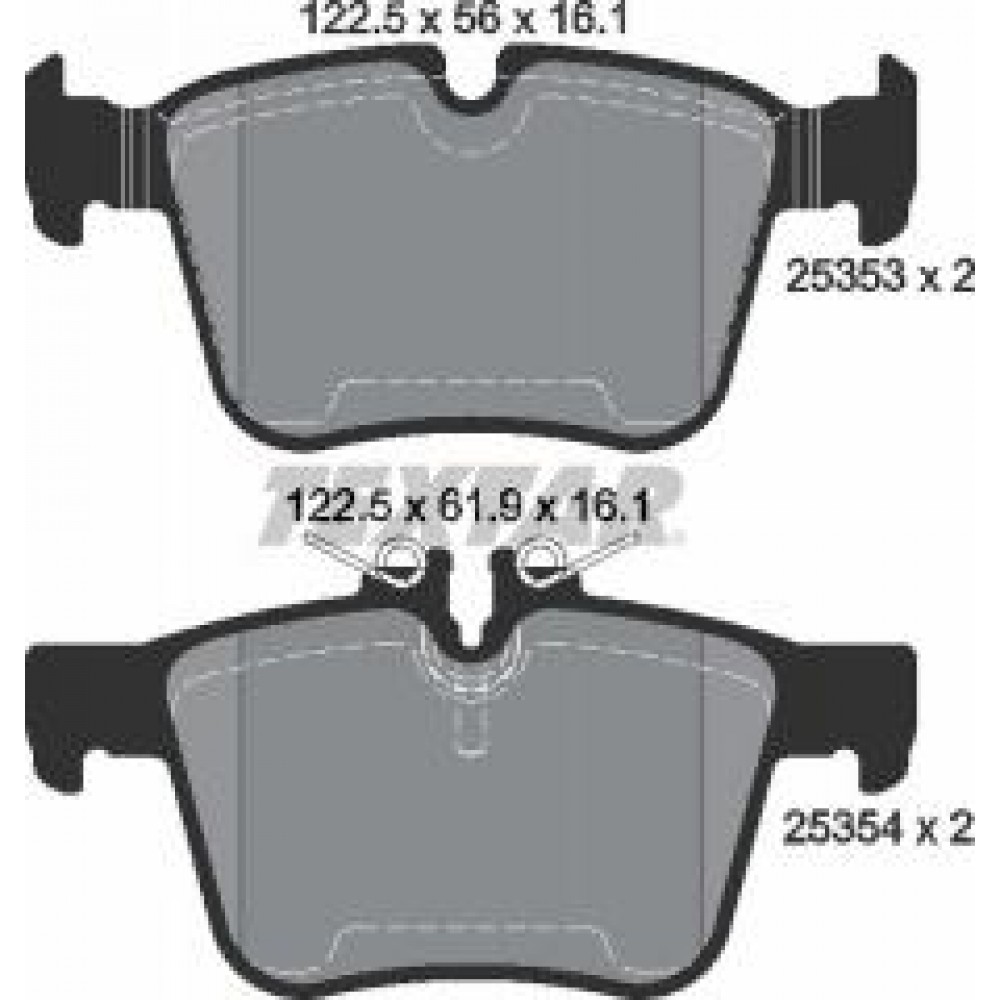 Колодки гальмівні (задні) MB C-class (W205/A205/S205/C205) 14- (Teves) Q+