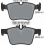 Колодки гальмівні (задні) MB C-class (W205/A205/S205/C205) 14- (Teves) Q+