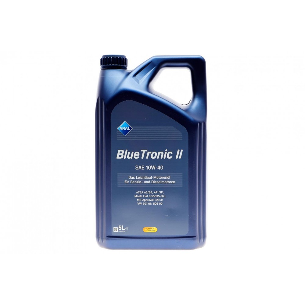 Олива 10W40 Blue Tronic II (5L) (ACEA A3/B4; API SP) (VW 505 00/VW 501 01/MB 229.3)