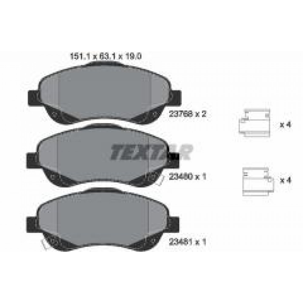 Колодки гальмівні (передні) Toyota Avensis/Corolla 03-09 (Bosch) Q+