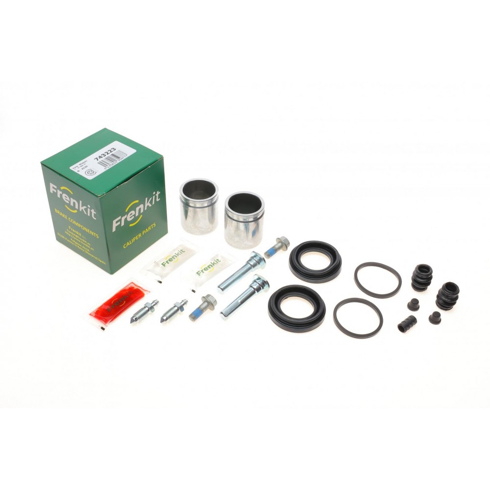 Ремкомплект супорта (переднього) Mitsubishi L200 01-05 (d=43mm) (+2 поршня/направляюча) (Tokico)