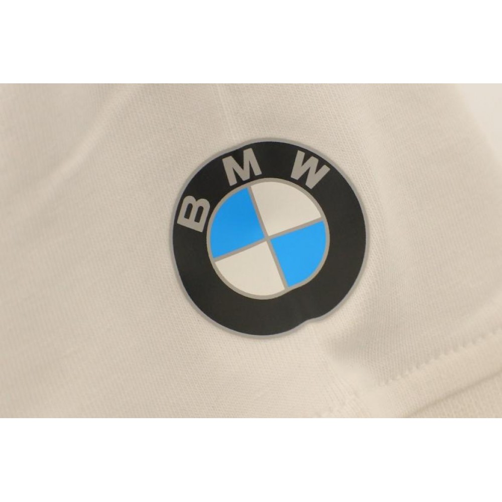 Футболка-Polo жіноча BMW (L) (біло-чорна) Motorsport