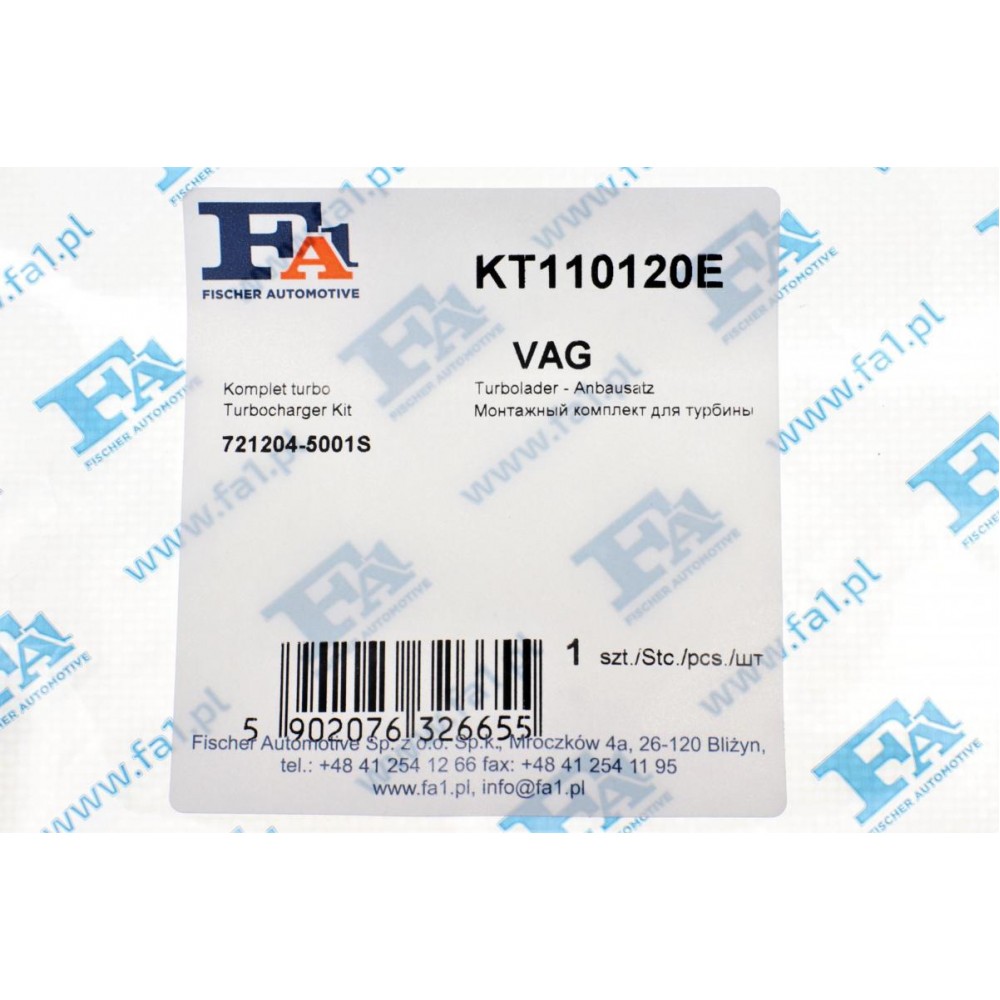 Комплект прокладок турбіни VW LT 2.8 TDI 02-06