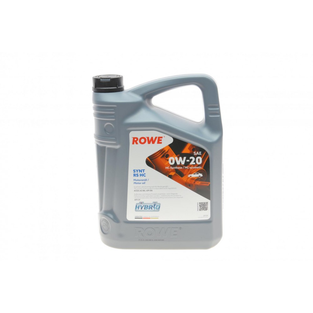Олива 0W20 HIGHTEC SYNT RS HC (5L) (ACEA A5/B5) (API SN/API CF)