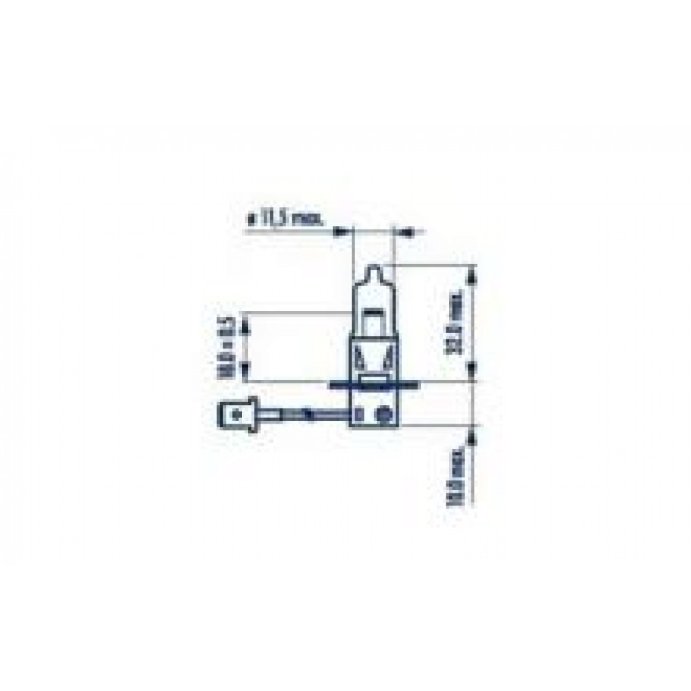 Автолампа H3 12V 55W PK22s Range Power Blue + (3700K)