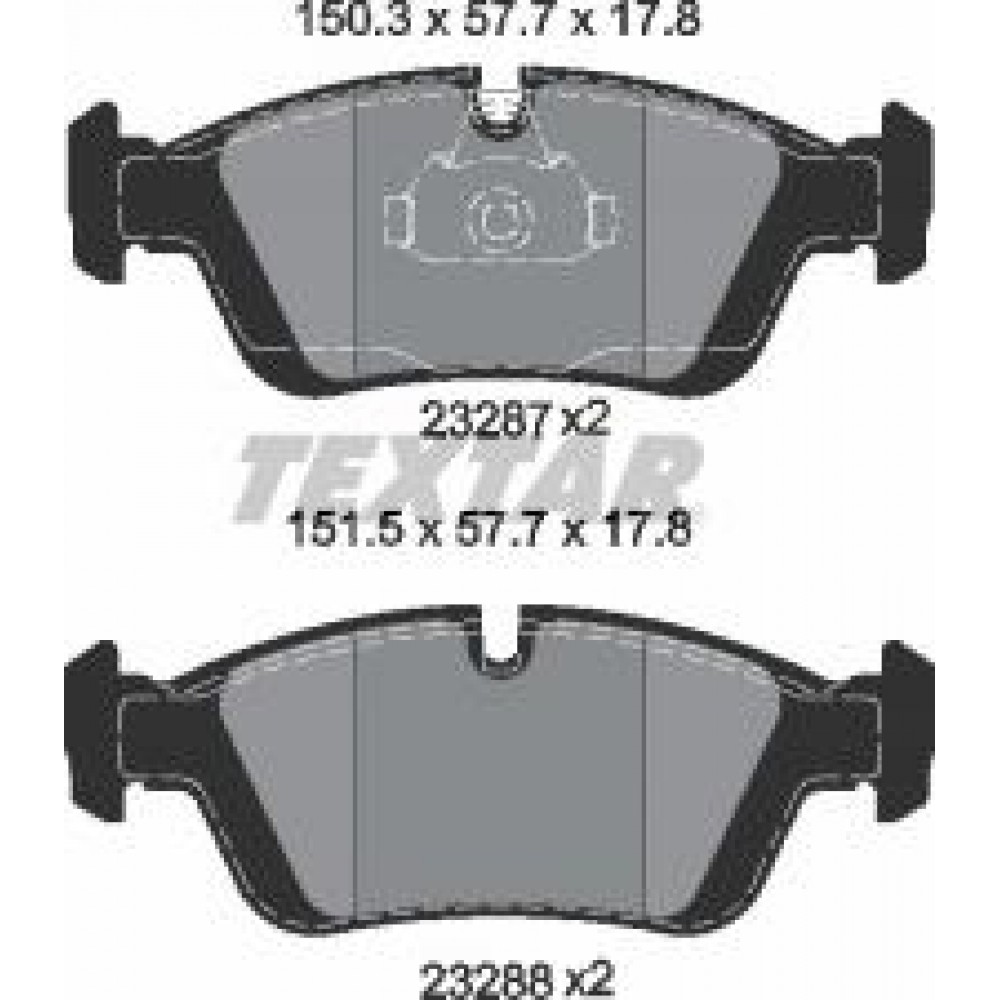 Колодки гальмівні (передні) BMW 3 (E36/E46) 90- (Teves) Q+