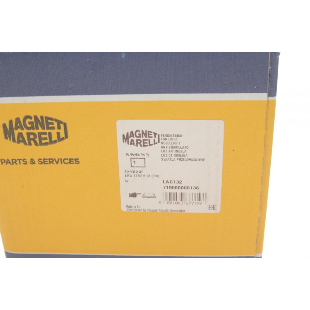 Фара протитуманна BMW 5 (E60) 04-10 (L) M47/M54/M57/N43/N46/N52/N53/N54/N62