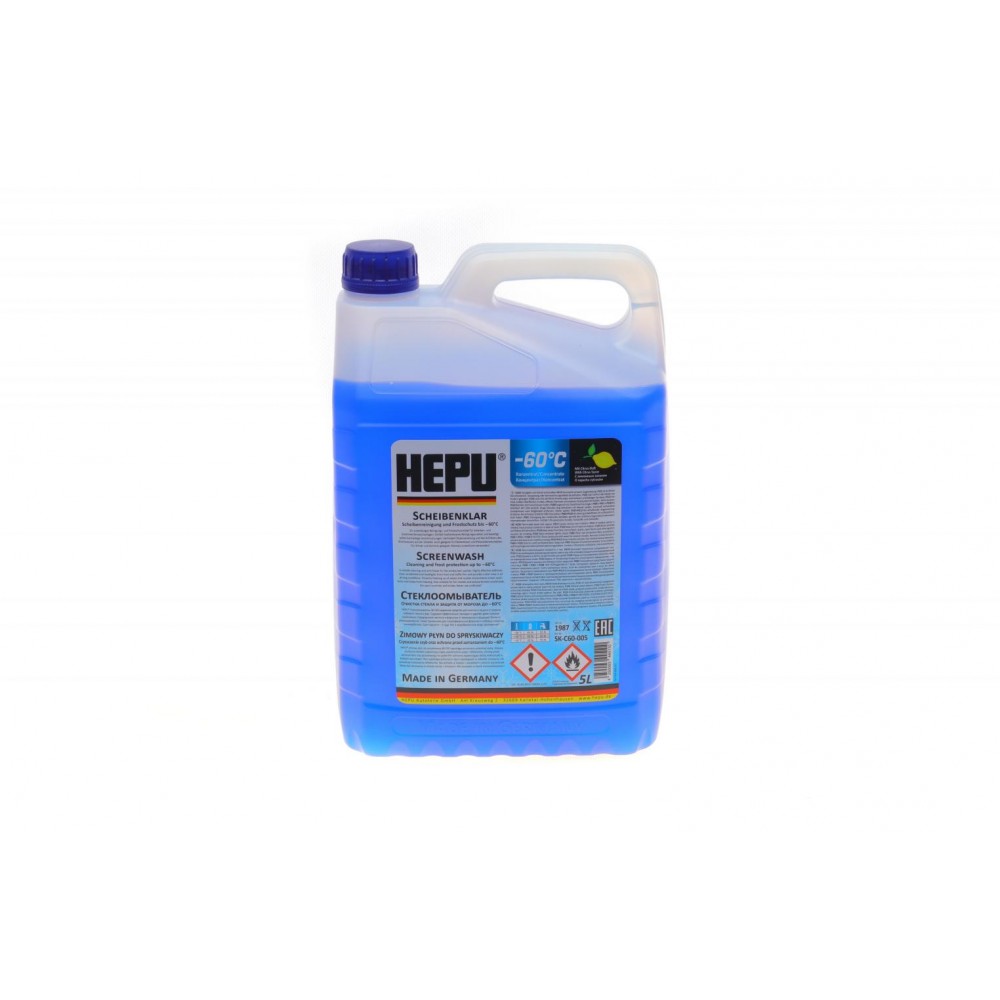 Омивач скла зима (5L) (-60°C) HEPU (1:1 -20°C)