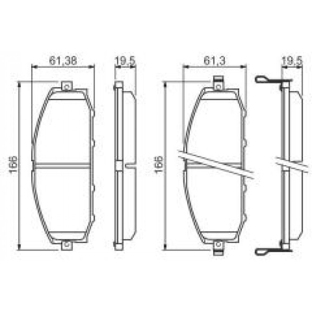 Колодки гальмівні (передні) Nissan Patrol GR V 97-