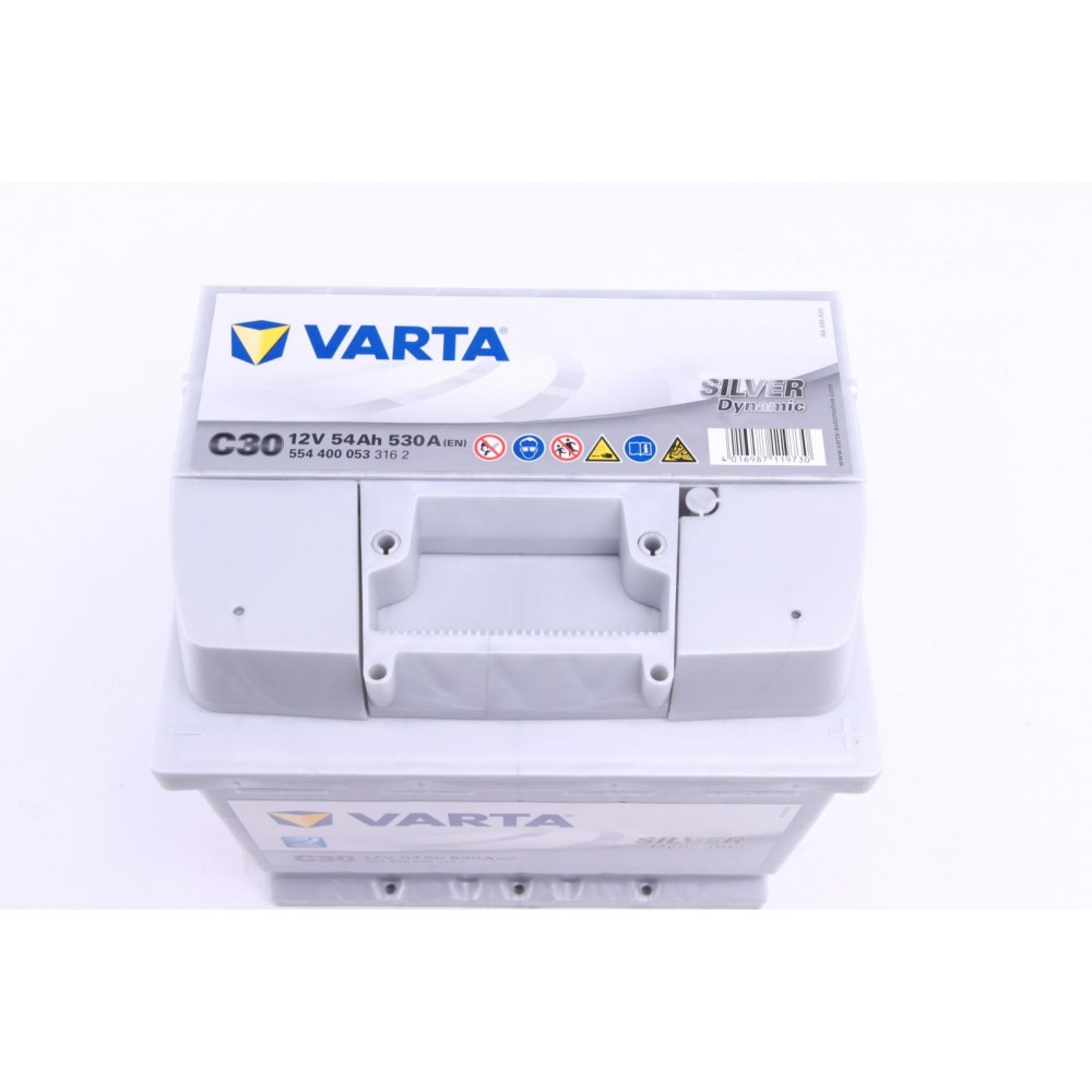 Акумуляторна батарея 54Ah/530A (207x175x190/+R/B13) Silver Dynamic C30