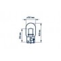 Автолампа W21W 12V 21W W3x16d Standard (без цоколя)