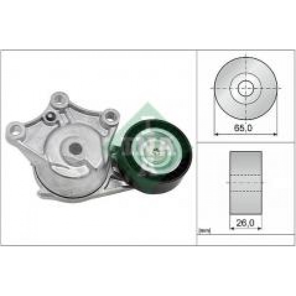 Натяжник ременя генератора Peugeot 2008/208 1.6HDi 12-/Citroen C3 1.4/1.6HDi 09- /C4 Cactus 14-