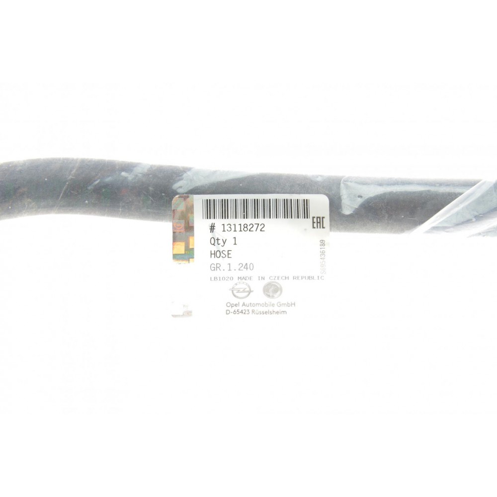 Патрубок радіатора (нижній) Opel Astra/Zafira 1.6/1.8 00- (всередині ОЕ)