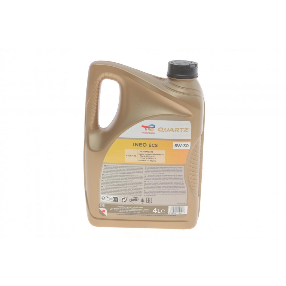 Олива 5W30 Quartz INEO ECS (4L) (PSA B712290)