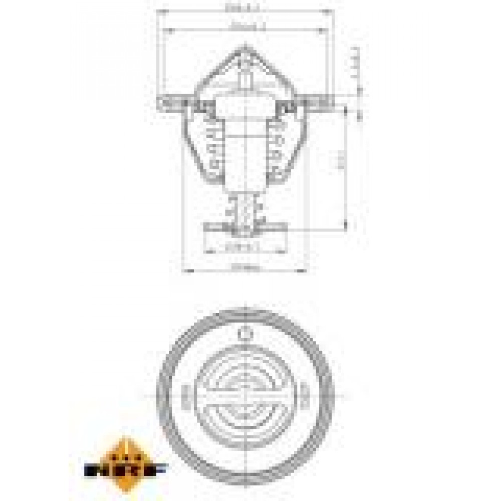 Термостат Nissan Sunny/Mitsubishi Pajero/Lancer 1.6-3.2 92- (76°)