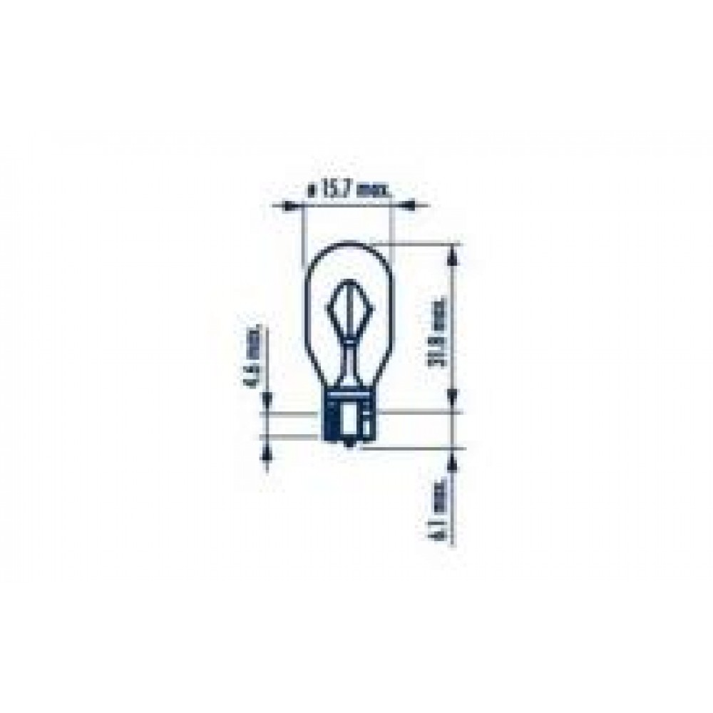 Автолампа W16W 12V 16W W2.1x9.5d (без цоколя)