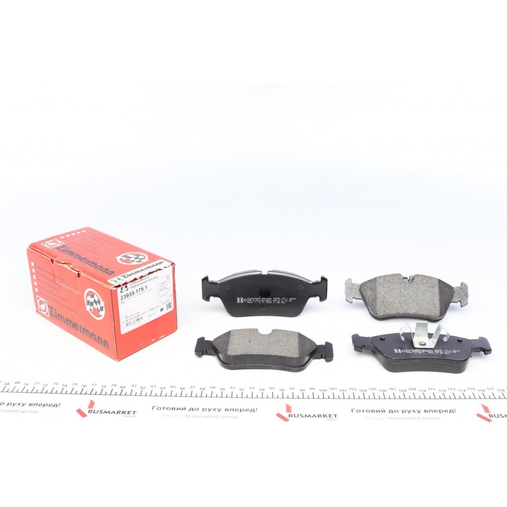 Колодки гальмівні (передні) BMW 1 (E87)/ 3 (E90) 1.6/2.2/2.0D 04-13 (Ate-Teves)