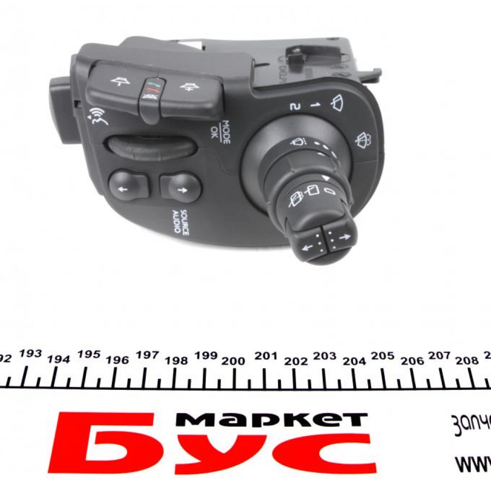 Перемикач підрульовий Renault Kangoo 09- (R) (+радіо)
