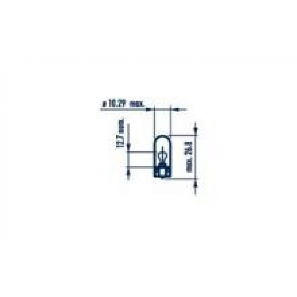 Автолампа W5W 12V 5W W2.1x9.5d (без цоколя)