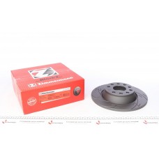 Диск гальмівний (задній) Audi A3/Skoda Octavia/VW Golf/Passat 04-14 (282x12) (з покриттям)( з прорезом)