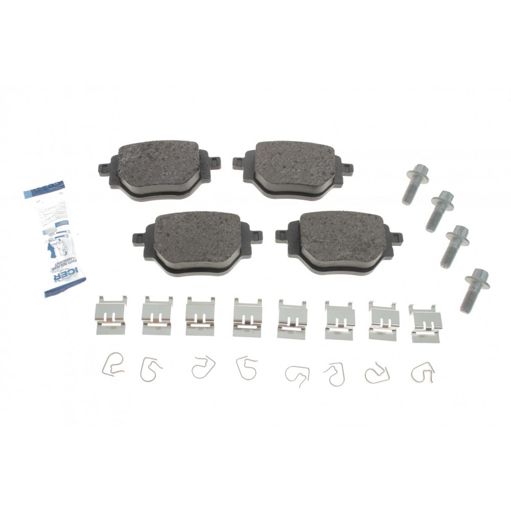 Колодки гальмівні (задні) Citroen C4 Cactus 14-/C-Elysee/Peugeot 301 12-/2008/Opel Corsa F 19-