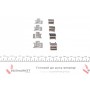 Планка супорта (переднього/заднього) прижимна (к-кт) Citroen C4/Peugeot 308 13- (Bosch)