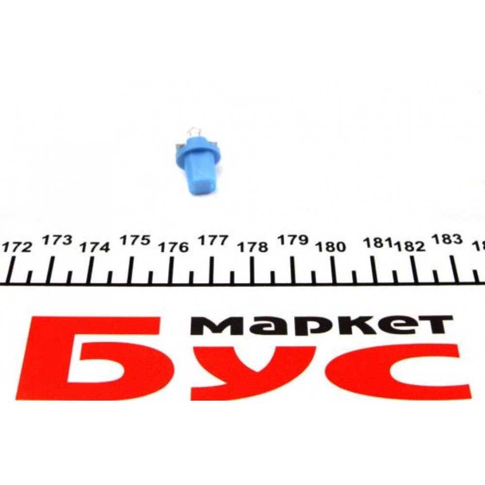 Автолампа 12V 1.2W BX8.5d Blue (в щиток приладів) (PBX5 1,2W 12)