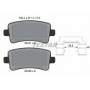 Колодки гальмівні (задні) Opel Insignia 08-17/Chevrolet Malibu 12-/Saab 9-5 10-12 (TRW) Q+