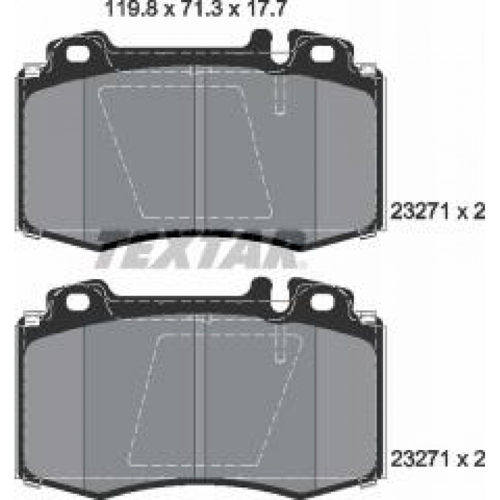 Колодки гальмівні (передні) MB S-class (W220) 98-05 (Brembo) Q+