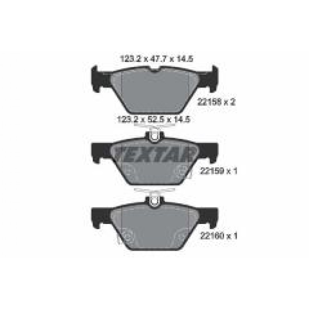 Колодки гальмівні (задні) Subaru Impreza/Outback/Legacy 14- (Akebono) Q+