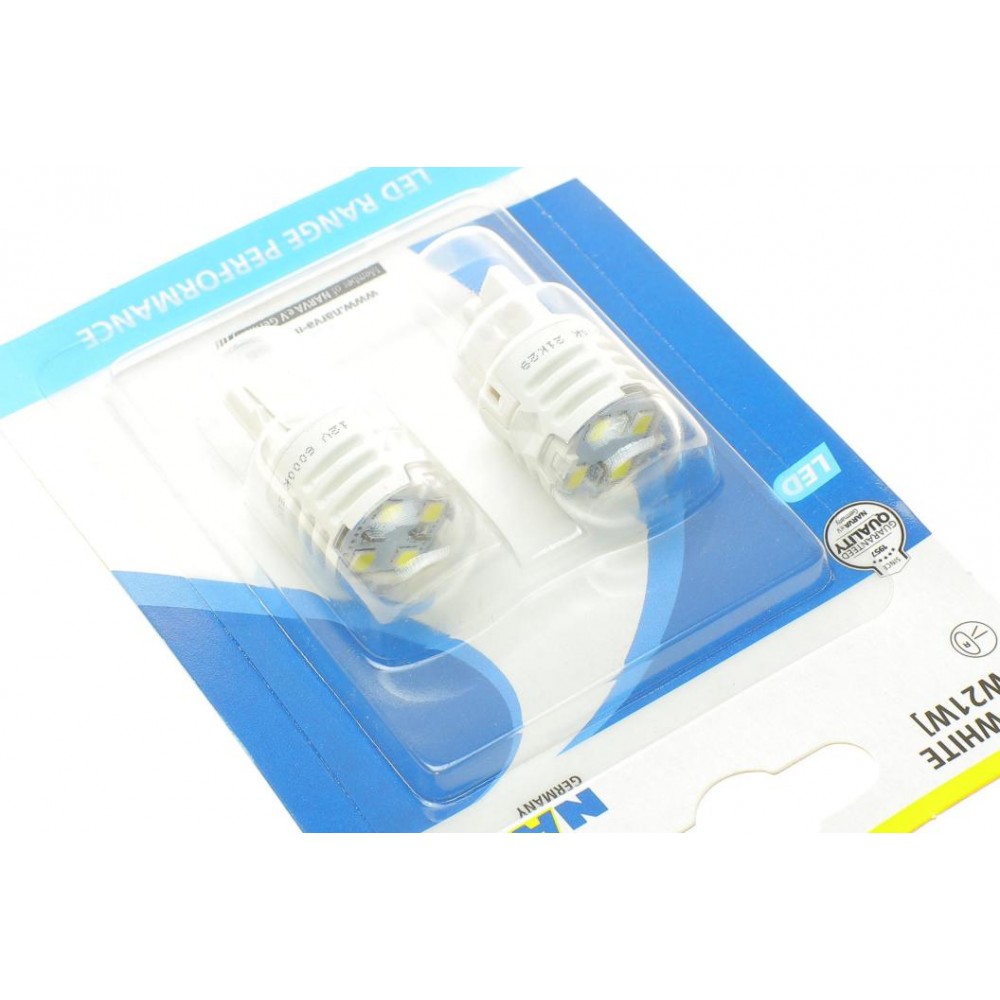 Автолампа W21W 12V 21W W3x16d (LED) (біла) (к-кт 2шт)  (знято з вир-ва)