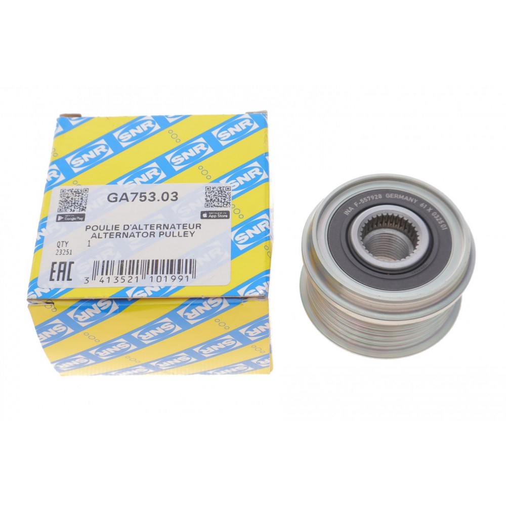 Шків генератора Fiat Doblo 1.3D Multijet 10-/Opel Combo 1.3CDTi