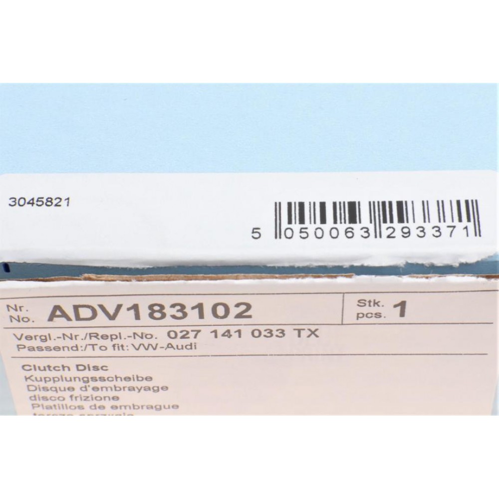 Диск зчеплення VW Caddy II 1.9SDI 95-04/Golf II-IV 1.3-2.0 86-02 (d=209mm)