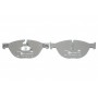 Колодки гальмівні (передні) BMW 5 (F07/F10/F11) 09-17/6 (F06/F13) 11-18/7 (F01/F02/F03/F04) 08-15 (Ate)