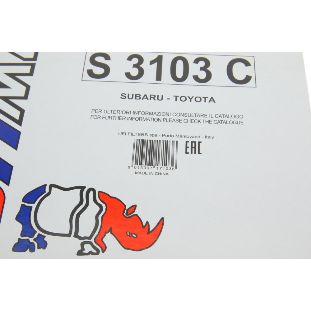 Фільтр салону Toyota Land Cruiser/Yaris 99-07/Camry 3.0V6 96-01/Lexus RX 04-08