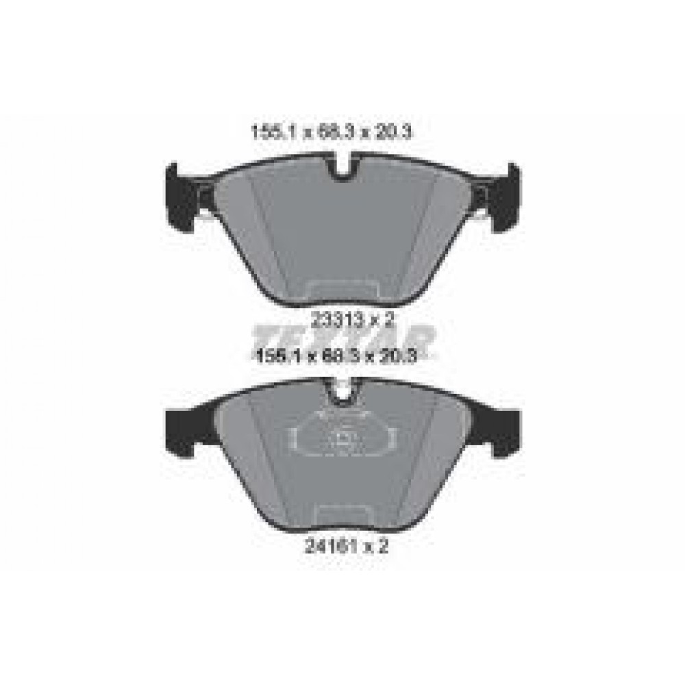 Колодки гальмівні (передні) BMW 3 (E90-E92)/ X1 (E84) 04-15 (Teves)
