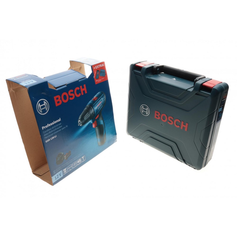 Шуруповерт акумулятрний GSR 120-LI 12V/2.0Ah (14/30 Nm) + к-кт біт + свердла